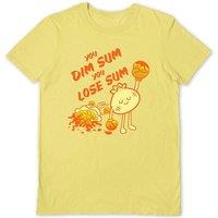 Benjimoji Men's Dim Sum T-Shirt in Yellow | Size: Medium