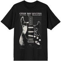 Stevie Ray Vaughan Men's Guitar T-Shirt in Black | Size: 2XL