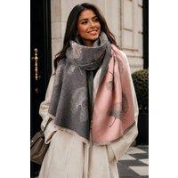 Lemon Daisy Accessories Women's Kaeli Elegant Scarf Shawl in Pink
