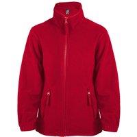 SOL'S Boy's North Zip-Up Fleece Jacket in Red | Size: 4 Years