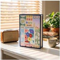 Living and Home 50-Page Photo Album with 200-Pocket Capacity for 4x6-Inch Photos in Blue