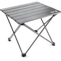 Trail Outdoor Leisure Trail Folding Camping Table Lightweight Aluminium Garden Beach Small in Silver