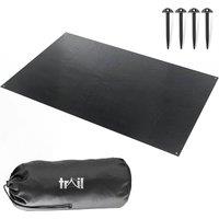 Trail Outdoor Leisure Trail Tent Footprint Groundsheet Protector Universal 505x320cm in Black | Size: 505x320 cm