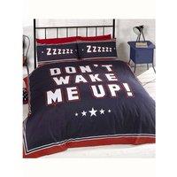 Catherine Lansfield Dont Wake Me Up Duvet Cover Set in Red | Size: Single