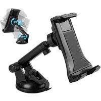 FLAVORA Universal Dashboard & Windscreen Car Mobile Phone Holder 4-10 in Black