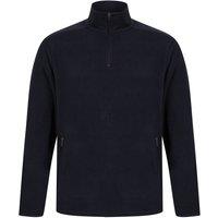 Henbury Men's Quarter Zip Microfleece Jacket in Navy | Size: 3XL