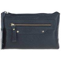 Ashwood Leather Women's Genuine Leather Crossbody Bag in Navy