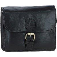 Ashwood Leather Women's Vintage Mini Leather Cross Body Shoulder Bag With Chain Strap in Black