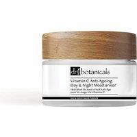 Dr. Botanicals Women's Vitamin C Anti-Ageing Day & Night Moisturiser 50ml for Even Skin Tone & Radiance in White