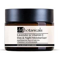 Dr. Botanicals Women's Lavender & Vitamin C Anti-Ageing Day & Night Moisturiser 50ml for Brightening & Radiance in White