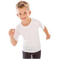 Spiro Boy's Performance Aircool T-Shirt in White | Size: 5-6 Years