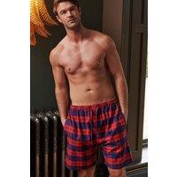 British Boxers Men's 'Dumbarton' Tartan Brushed Cotton Sleep Shorts | Size: Medium
