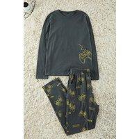 WOVCOR Men's 2 Piece Game Printed Regular Fit Knit Pyjama Set | Size: Small