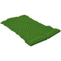 Living and Home Ultralight Camping Sleeping Pad with Pillow in Green