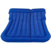 Living and Home Raised Double Car Air Mattress w/ Built-in Pump & Pillows in Blue