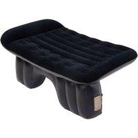 Living and Home Car Rear Seat Air Mattress w/ Pump & Pillow for Travel in Black