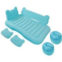 Living and Home SUV Back Seat Air Mattress for Camping & Travel w/ Pump in Baby Blue