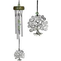 Woodstock Chimes Fantasy Small Tree of Life Wind Chime in Silver