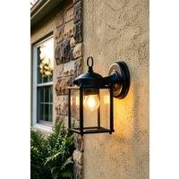 Living and Home Outdoor Wall Lamp in Black