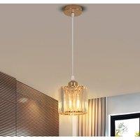 COMELY Ceiling lights, E27 Gold Crystal Chandelier, 100CM Adjustable Height