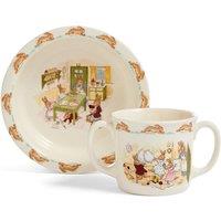 Fiskars Royal Doulton Bunnykins Baby 2 Piece Bowl with 2 Handle Mug in Cream