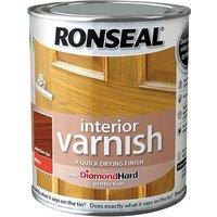 Ronseal Interior Varnish Quick Dry Gloss Medium Oak 250Ml