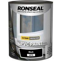 Ronseal uPVC Paint Black Satin 750ml