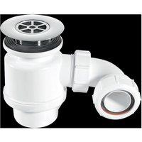 McAlpine STW8-RB 50mm Water Seal Resealing Shower Trap with Multifit Outlet in White