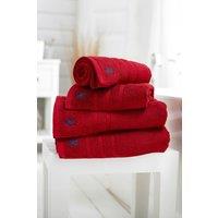 Lobster Creek Kaleidoscope 550gsm Combed Cotton Towels in Red