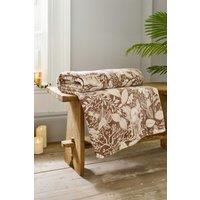 Deyongs Winter Forest 140x180cm Throw - Soft Printed Fleece Blanket - Woodland Animal Design in Fawn | Size: 140 cm x 180 cm