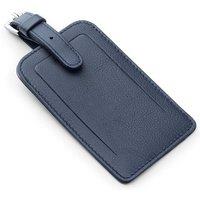 PRIMEHIDE Leather Luggage Tag - Two-Tone Colour in Navy