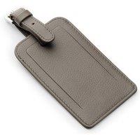 PRIMEHIDE Leather Luggage Tag - Two-Tone Colour in Taupe