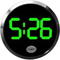SPETLEK 1Pcs Car Clock Small Dashboard Office in Black