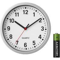 SPETLEK Wall Clock 9 with Battery Included in White | Size: 0.6m2