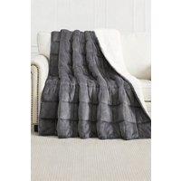 Living and Home 11Kg Ultra Soft Flannel Heavy Blanket in Grey | Size: 150 cm 200 cm