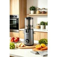 ExtraStar 300W Cold Press Juicer with Lid, Slow Masticating Juicer in Grey