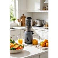 ExtraStar 200W Cold Press Juicer with Lid, Slow Masticating Juicer in Grey