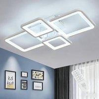 COMELY Ceiling Light Dimmable, 54 W Modern Ceiling Lamp with Remote Control in White