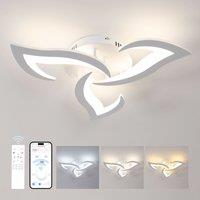 Pheashine Modern White 3-Head LED Ceiling Light 35W Dimmable 3000-6500K 52x48c