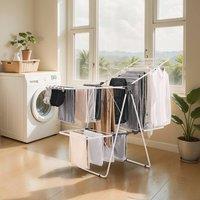 VEVOR Foldable Clothes Drying Rack With 31 Dry Rods in White