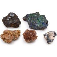KDMD Rare Mineral Specimens Pack of 5 Unique Crystals & Collectibles