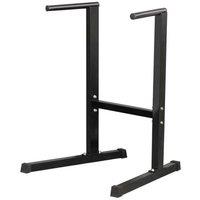 SPETLEK Stand Pull Up Dip Bars for Fitness in Black