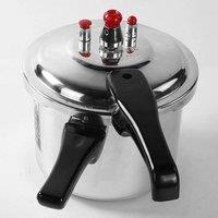 SPETLEK 9 Litre Duel Handle Pressure Cooker Aluminum in Silver | Size: 0.6m2
