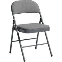 SPETLEK 1 METAL FOLDING CHAIR GREY FABRIC
