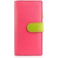 PRIMEHIDE Women's Soft Leather Bifold Purse - RFID Secure in Pink