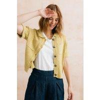 Lily & Me Women's Phoebe Lightweight Boxy Fit Short sleeve Jacket in Lime | Size: 18