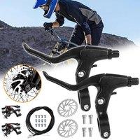 NESTLUNE Bike Disc Brake Set 160mm Complete Bike Brake Set in Black | Size: 0-12 m