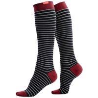 VIM&VIGR Men's 1 Pack Nylon Graduated Compression Socks | 30-40 mmHg in Grey | Size: S/M