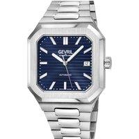 Gevril Men's Grand Concourse Blue Dial 316L Stainless Steel Watch in Silver