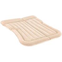 Living and Home Raised Double Car Air Mattress w/ Built-in Pump & Pillows in Beige